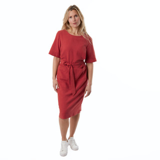 Women's Brisa Linen Dress Coast Red