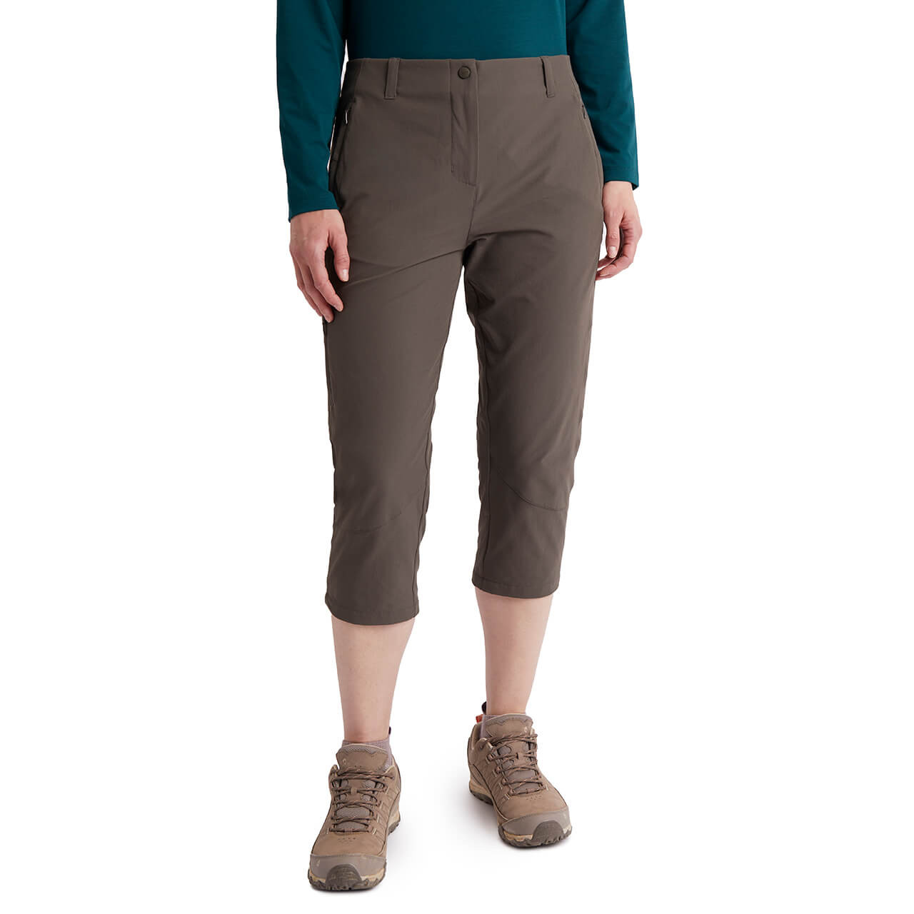 Women's Roamer Capris Walking Trousers Shadow Grey Rohan Rohan