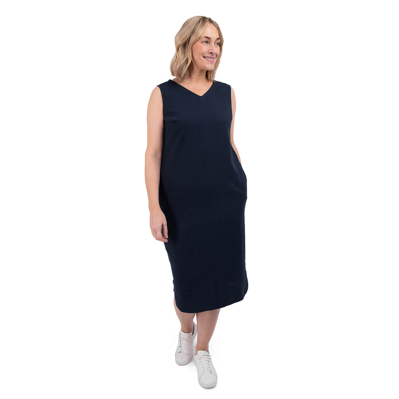Women's Sera Linen Sleeveless Dress