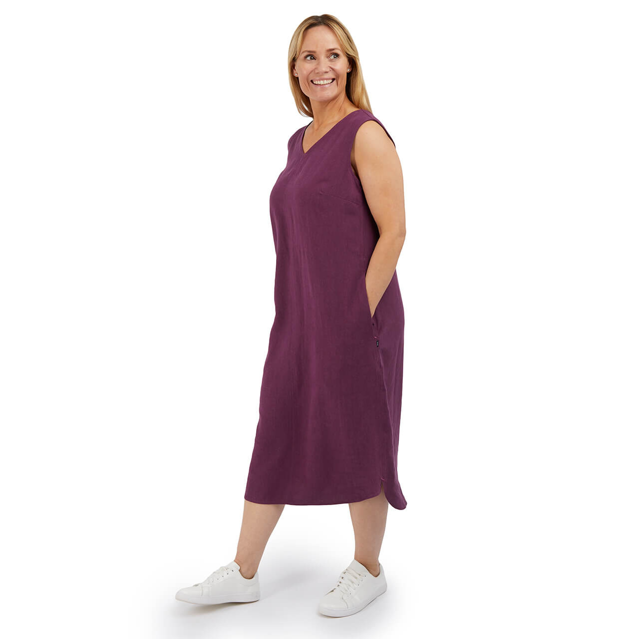 Women's Sera Linen Sleeveless Dress