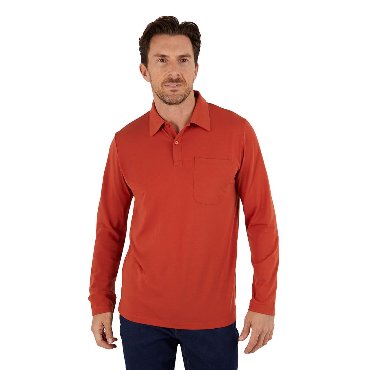 Men's Global Long Sleeve Polo