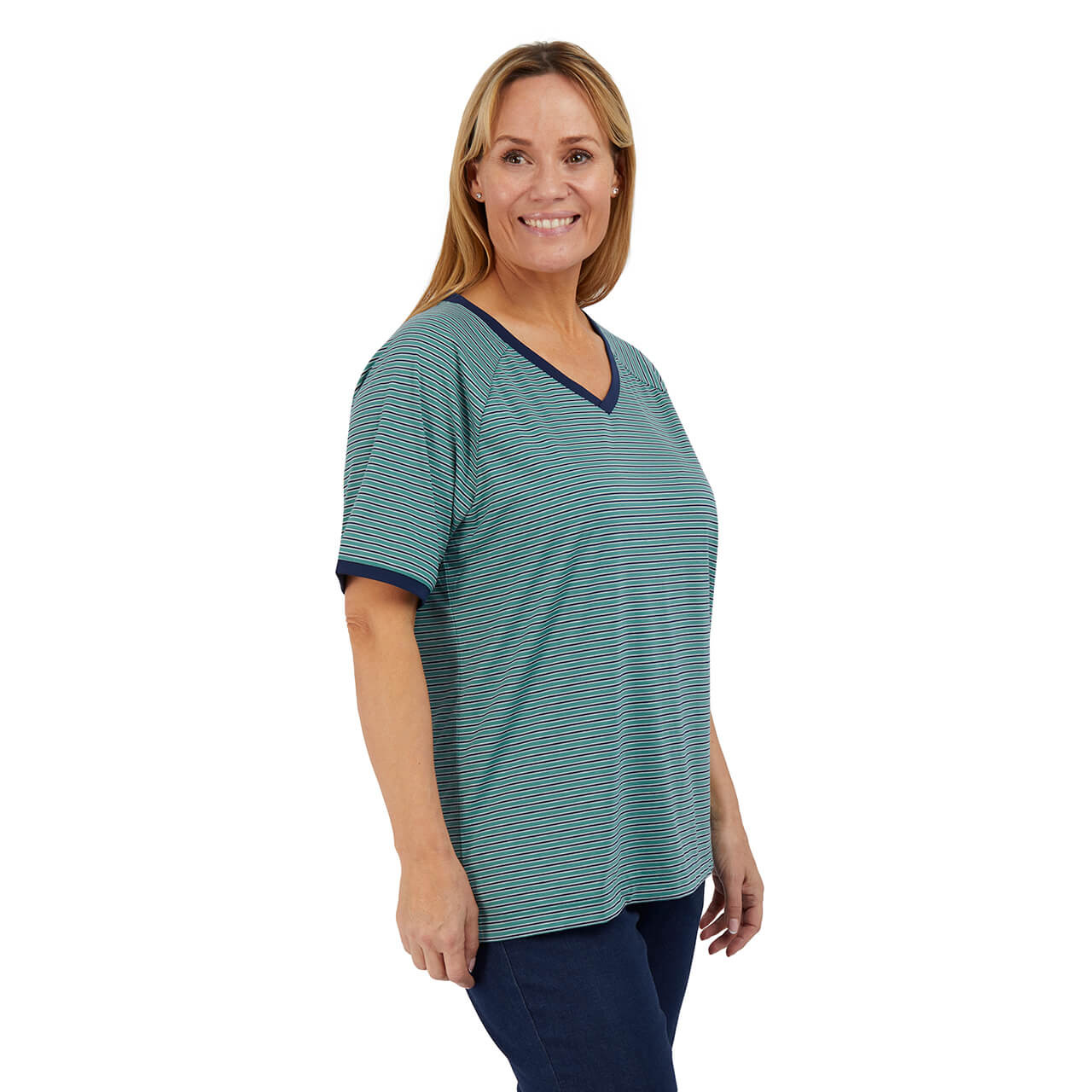 Women's Seashore Short Sleeve V Neck