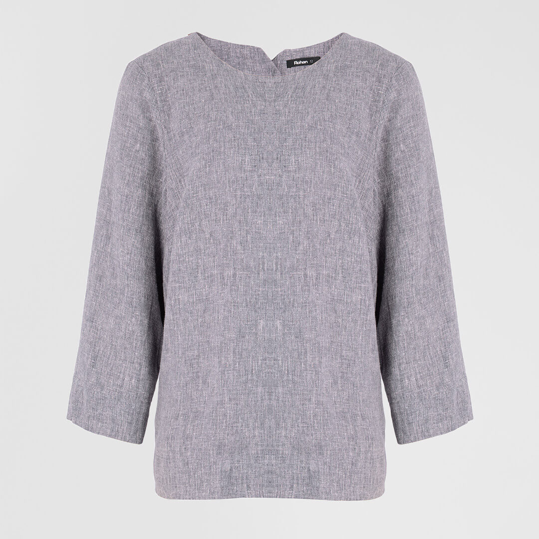 Women's Sera Linen ¾ Length Sleeve Top