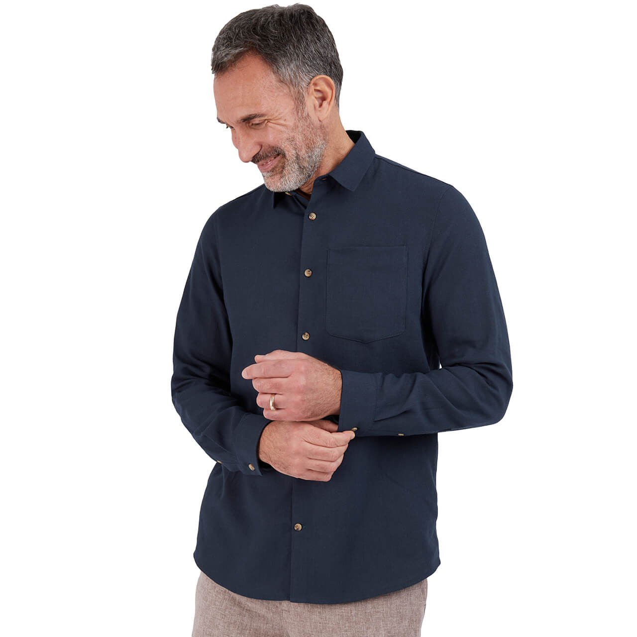 Men's Ravello Linen Long Sleeve Shirt