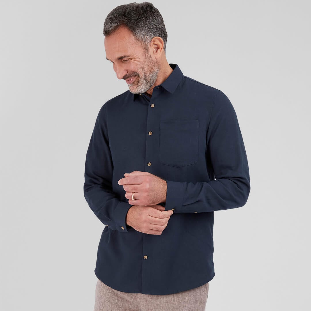 Men's Ravello Linen Long Sleeve Shirt