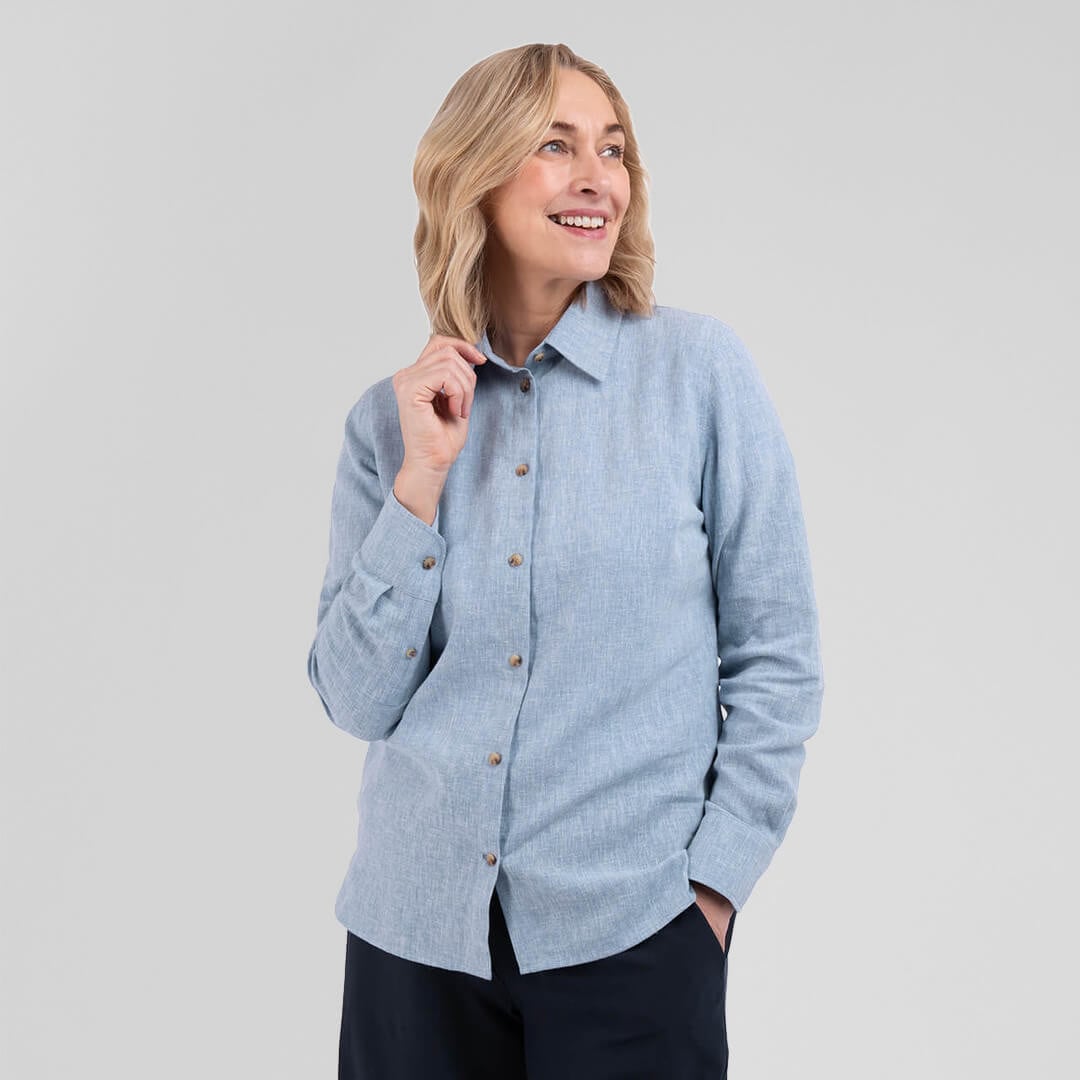 Women's Sera Linen Long Sleeve Shirt