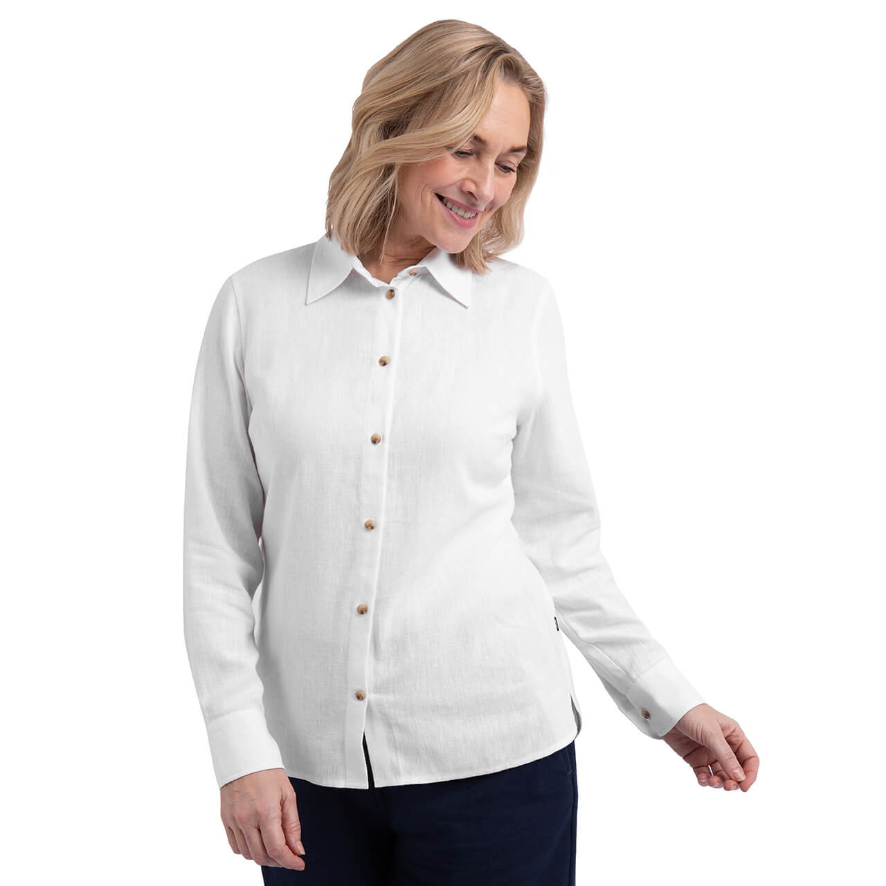 Women's Sera Linen Long Sleeve Shirt