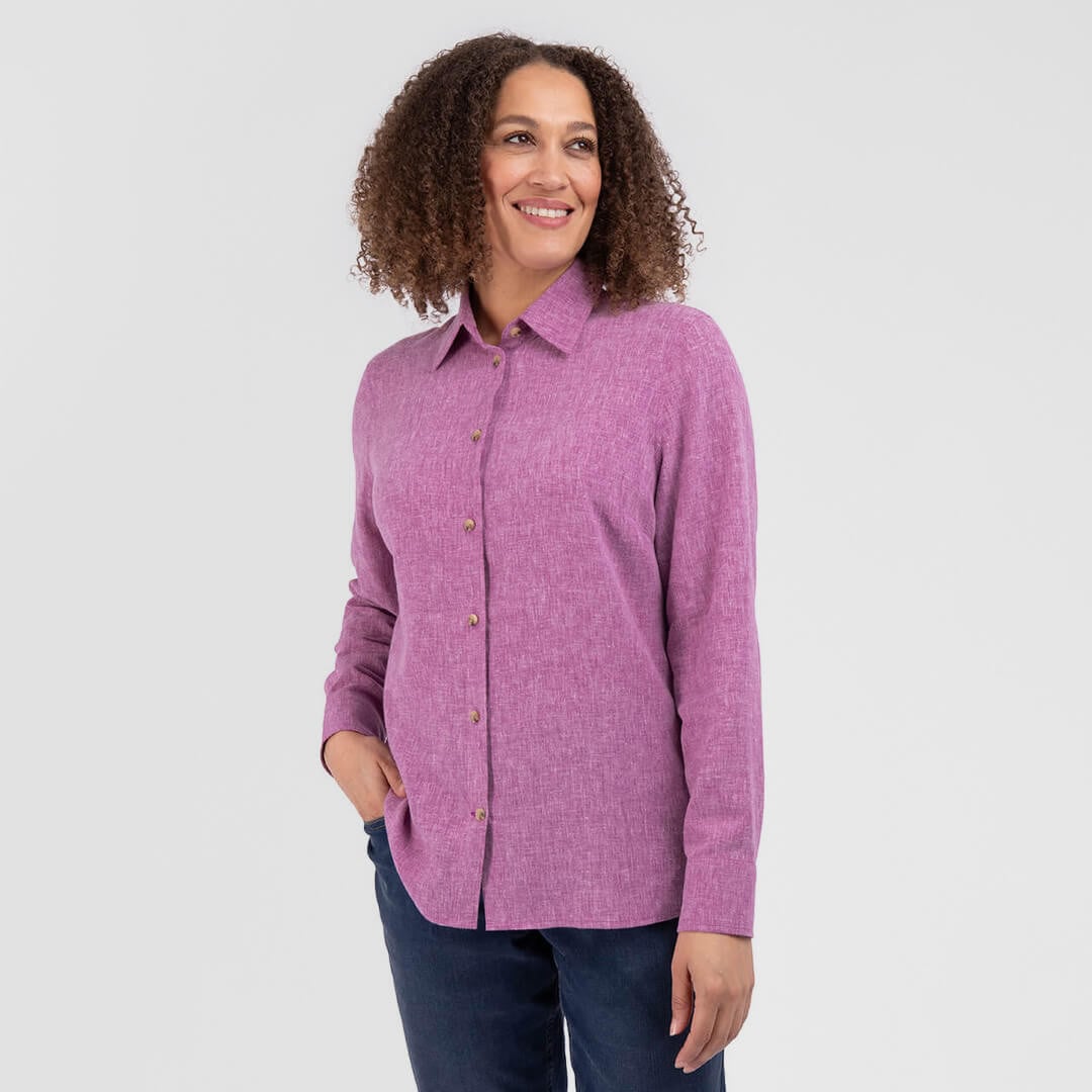 Women's Sera Linen Long Sleeve Shirt