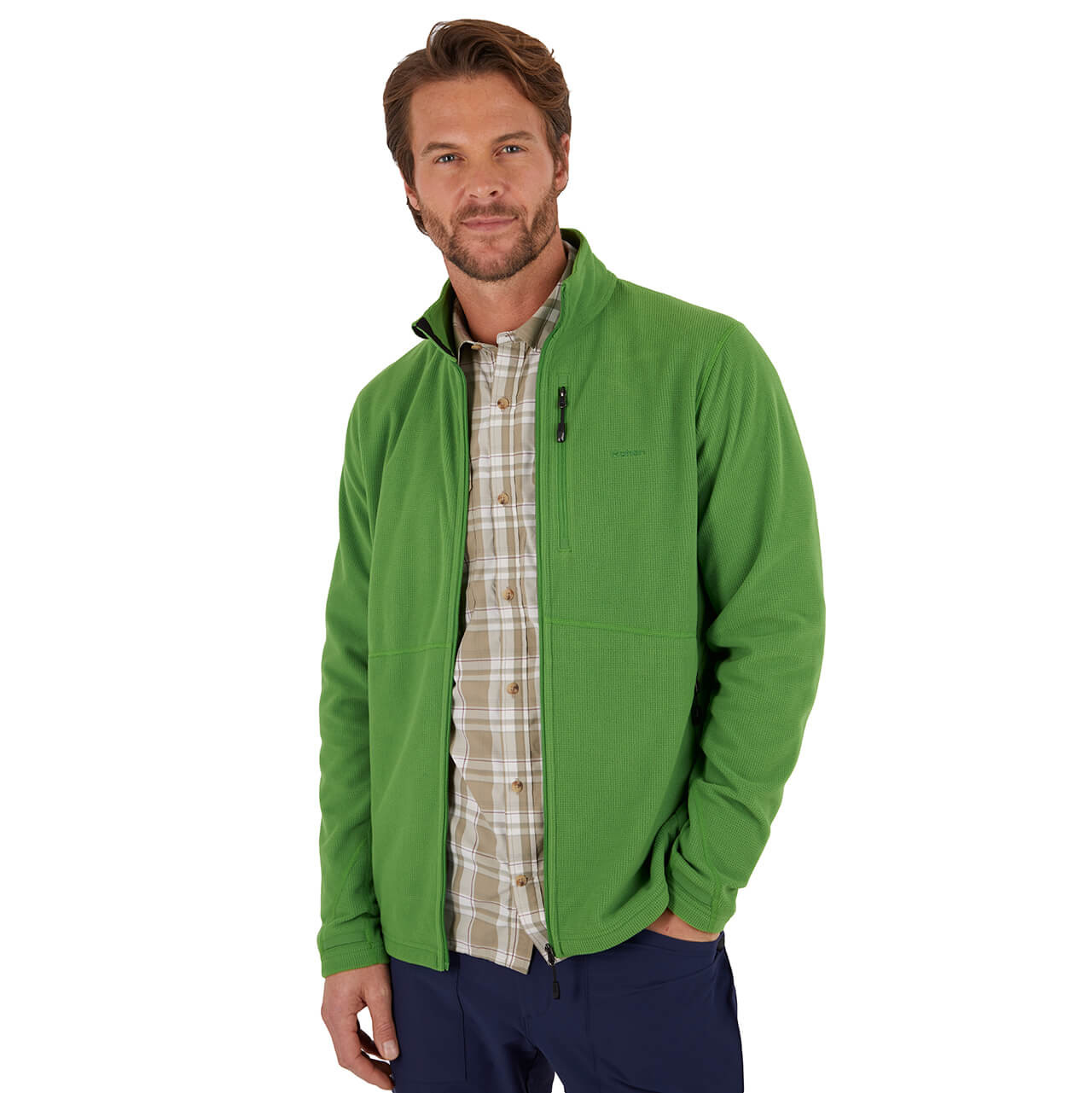 Men's Microgrid Fleece Zip Jacket | Java Green | Rohan - Rohan