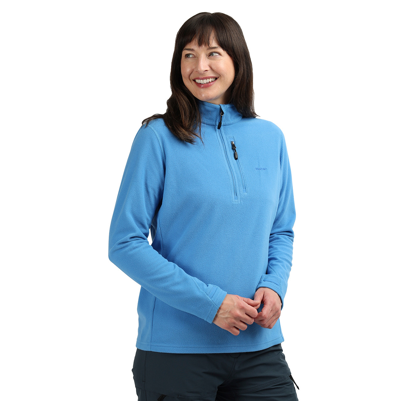 Women's Microgrid Fleece Zip Neck