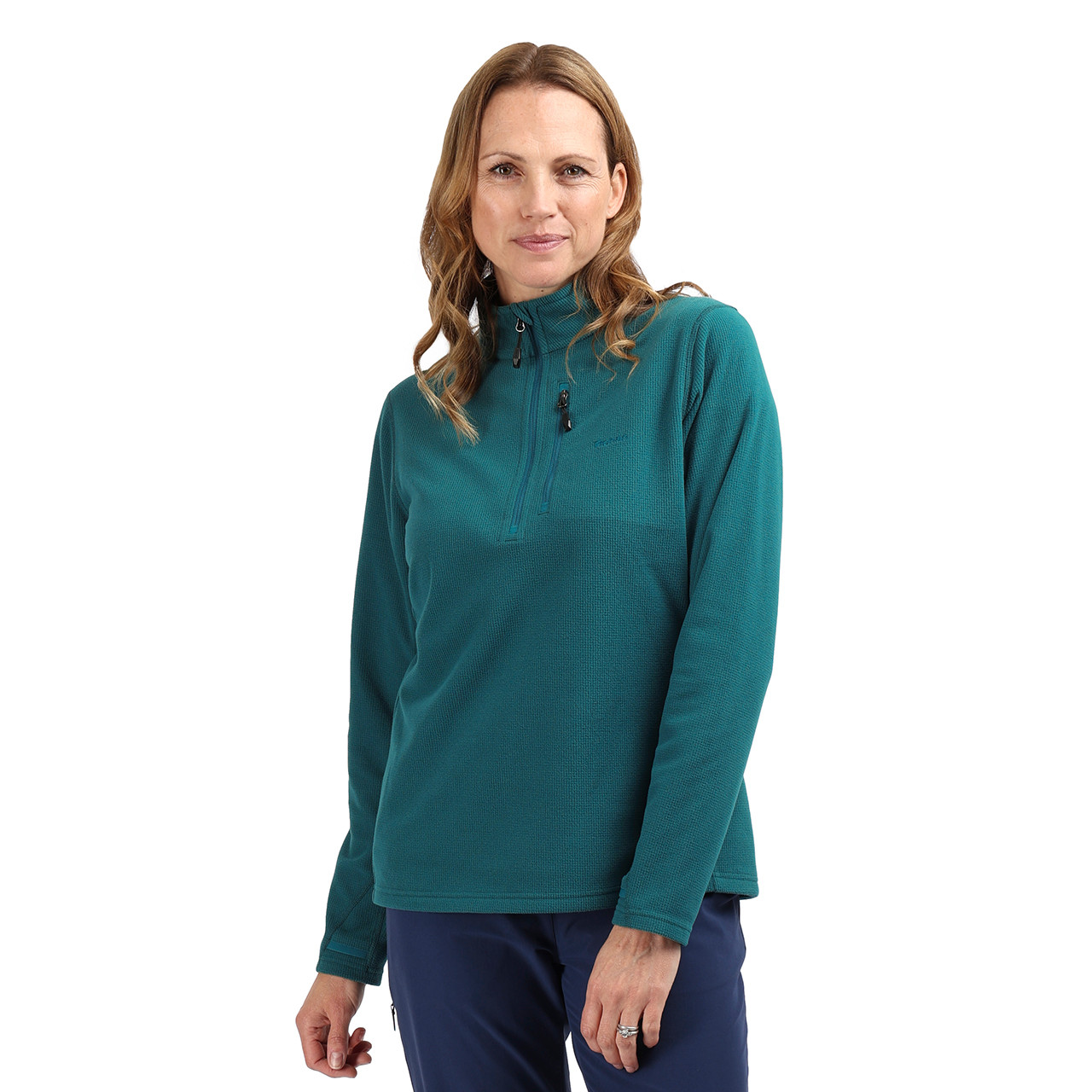 Women's Microgrid Fleece Zip Neck