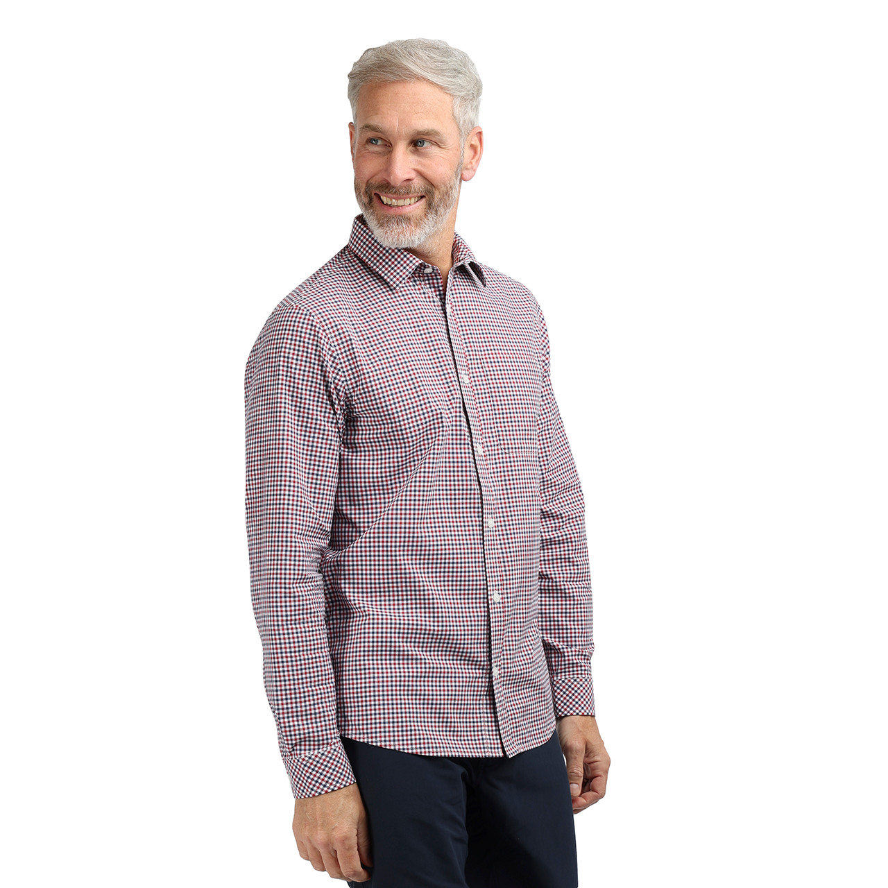 Men's Portland Long Sleeve Gingham Shirt