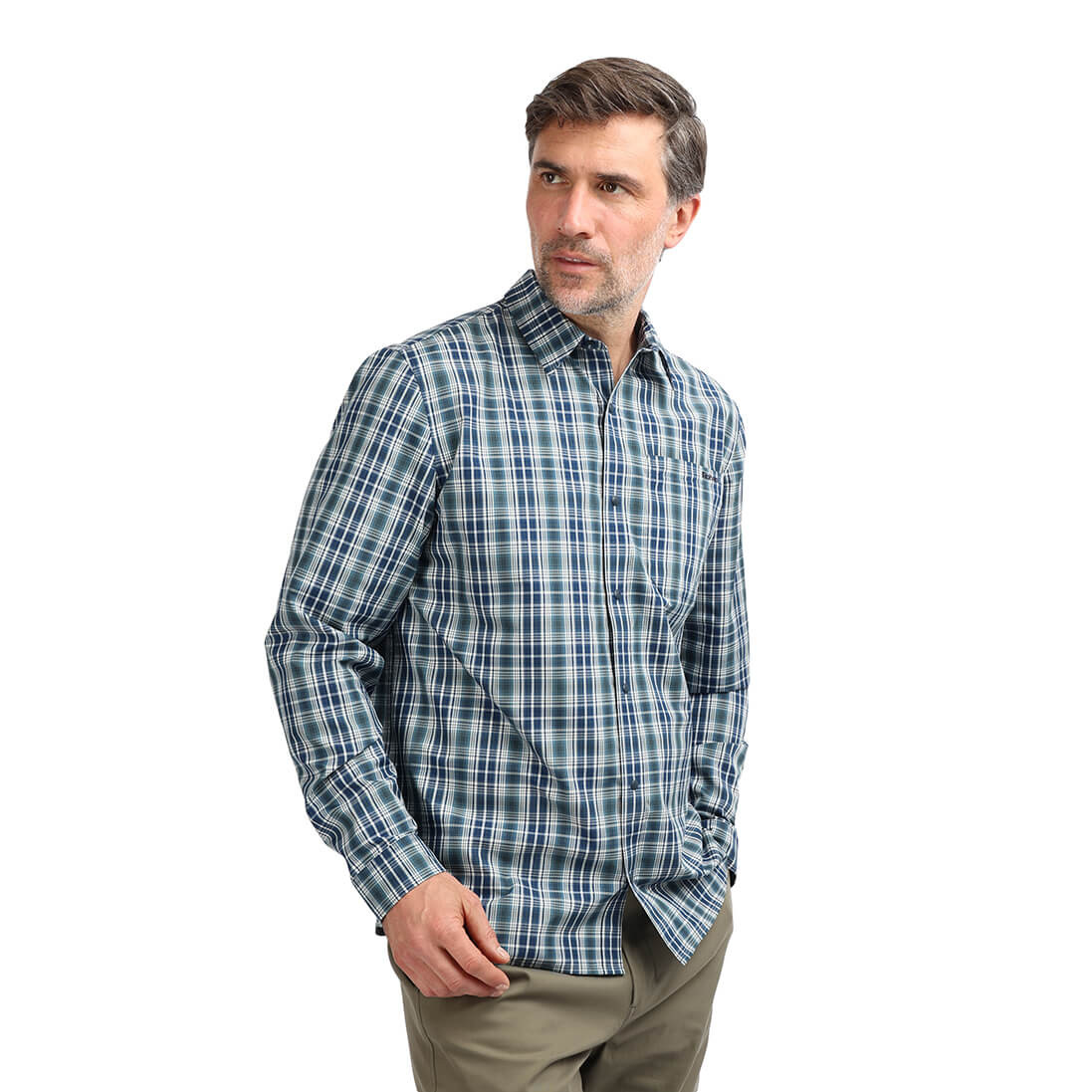Men's Portreath Long Sleeve Check Shirt