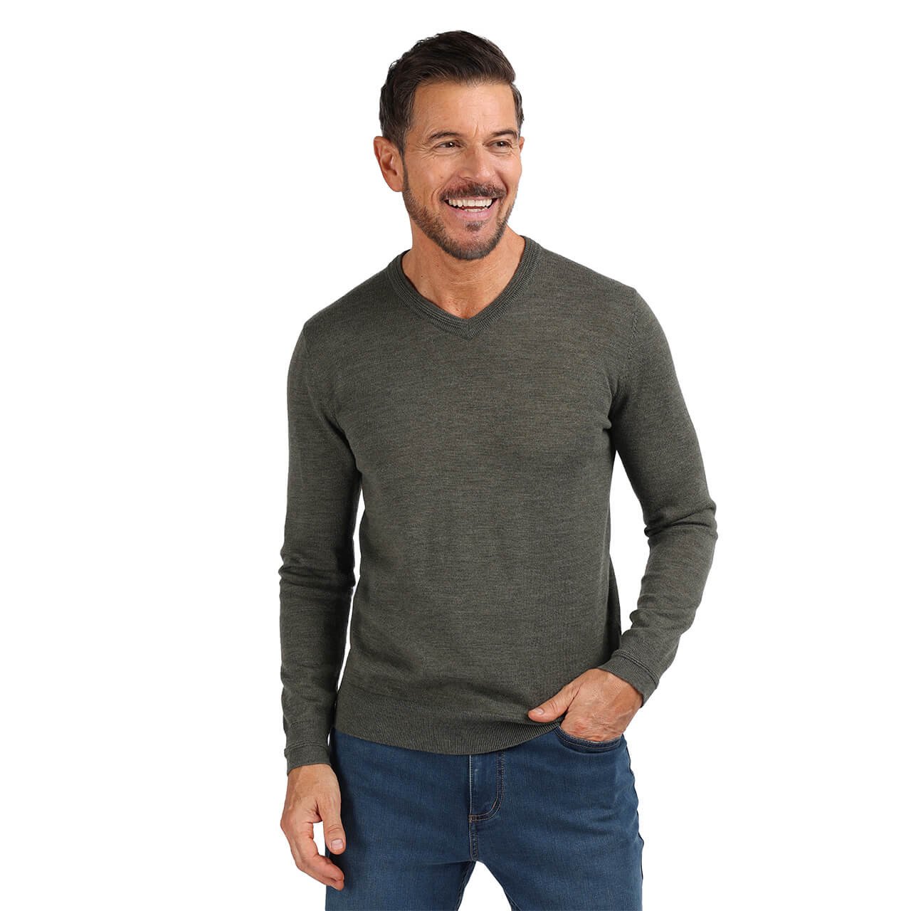 Men's Merino V-Neck Jumper