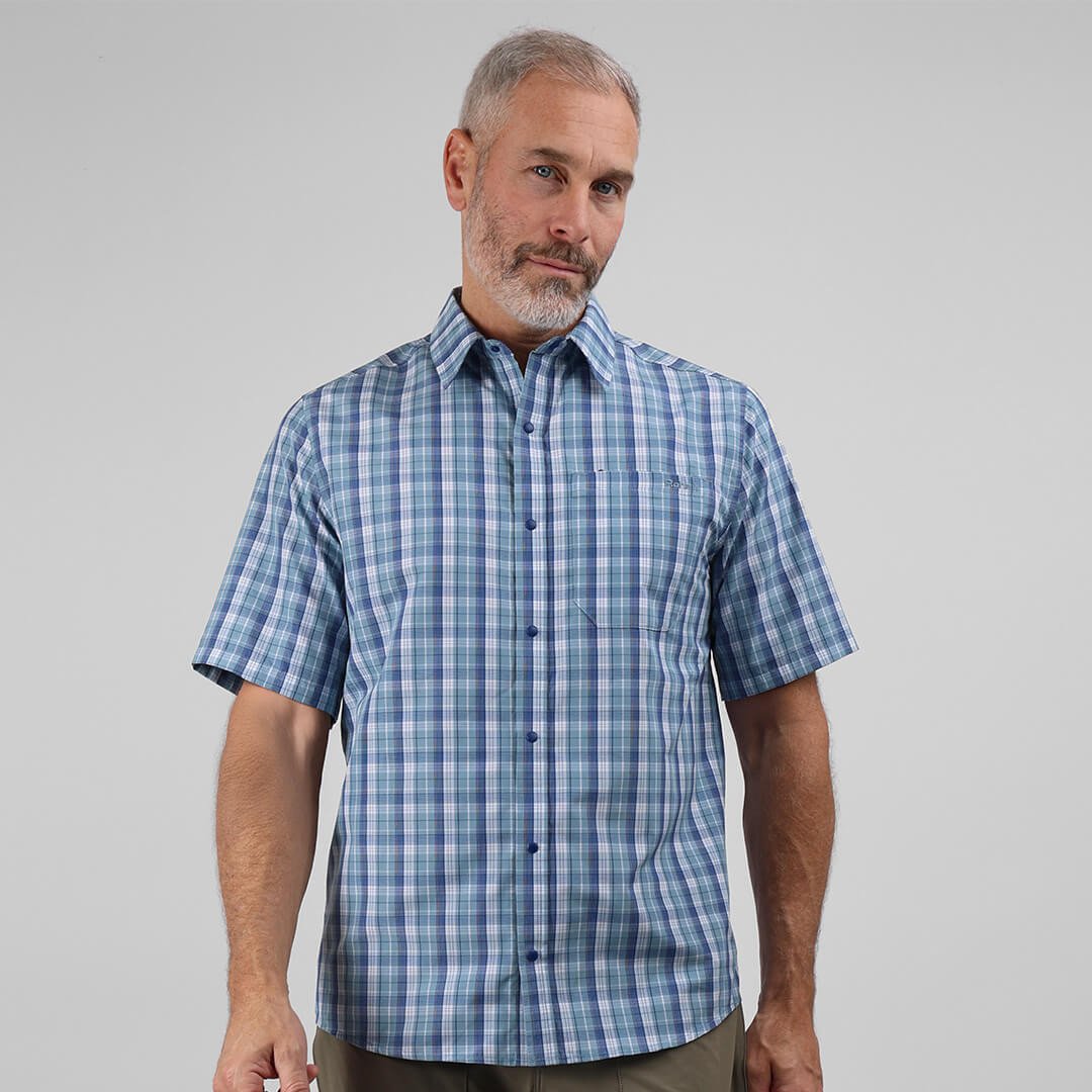 Men's Portreath Short Sleeve Check Shirt