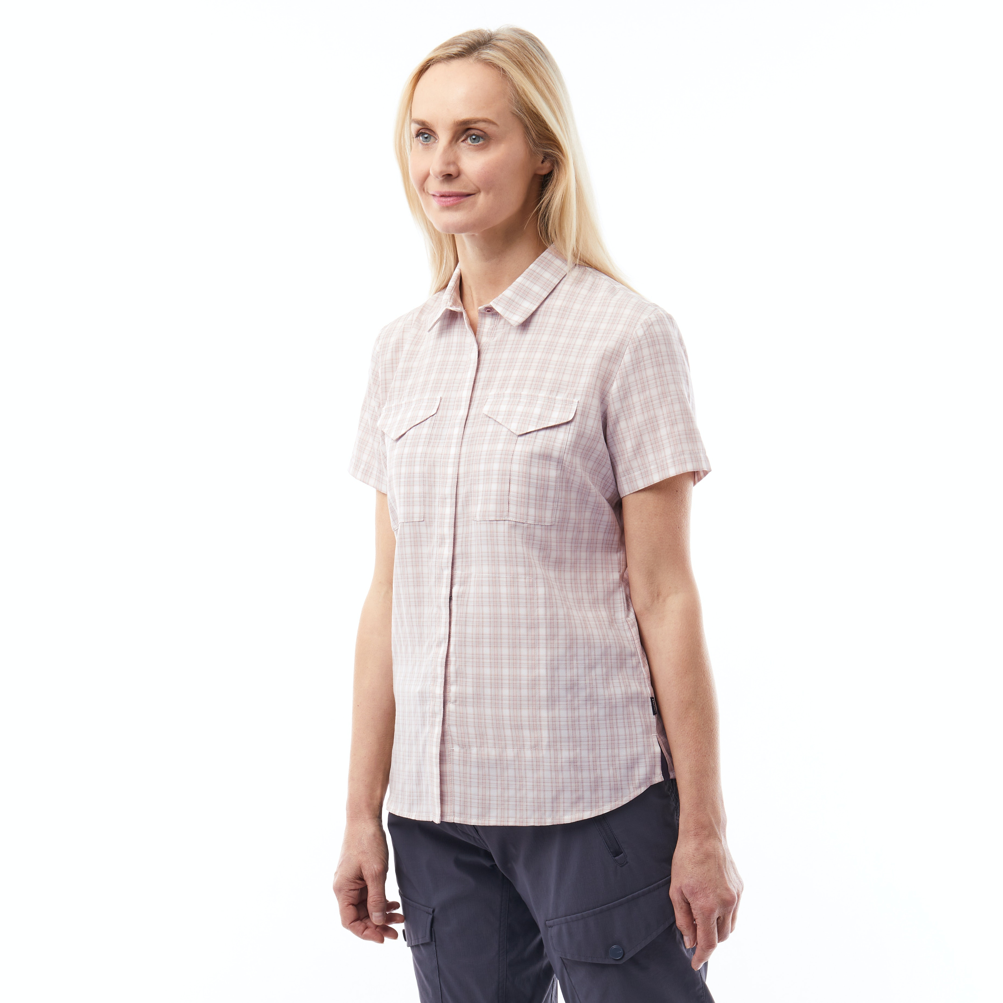 Women's Sanctuary Lightweight Checked Shirt in Rose Pink Check