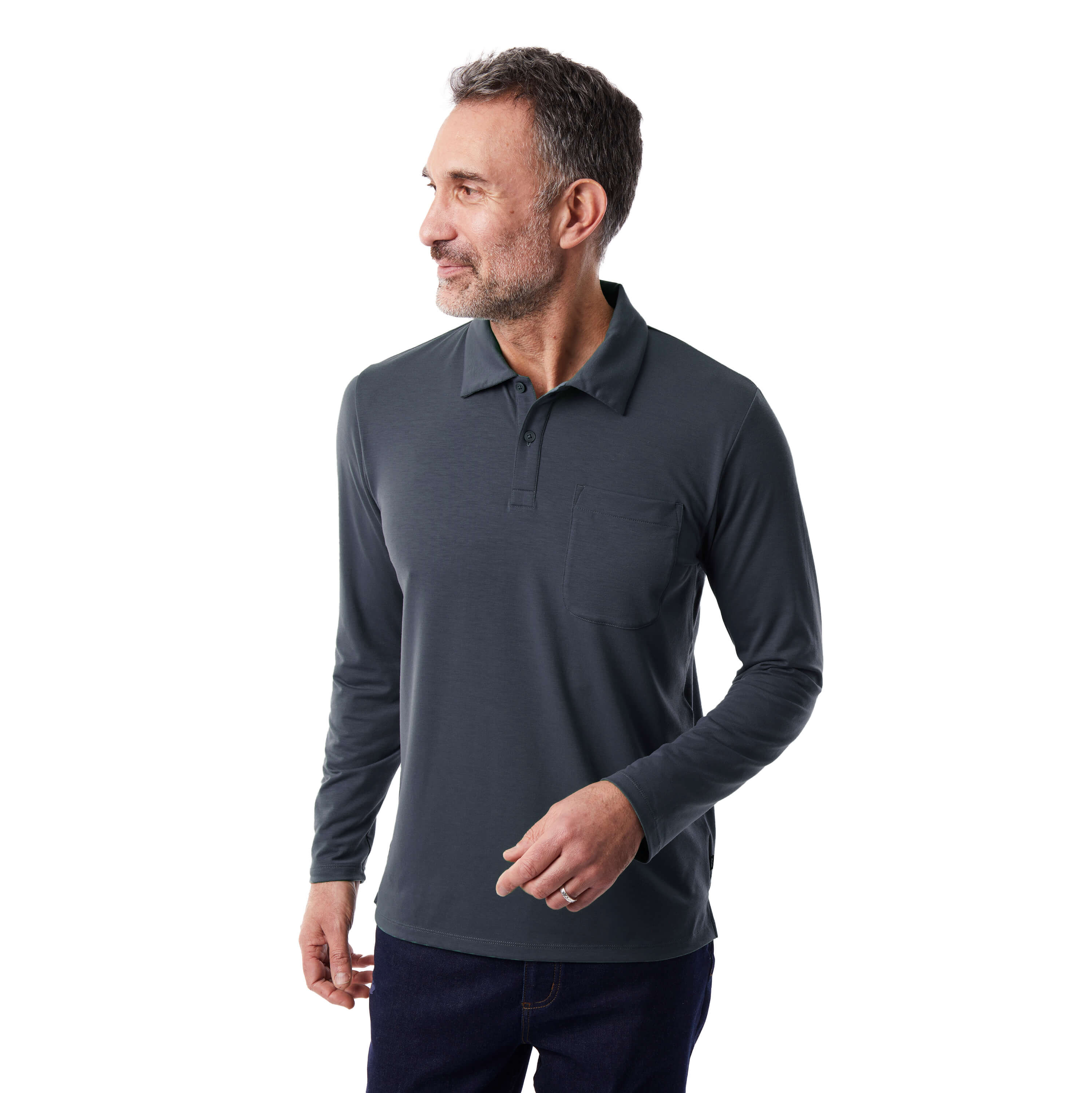 Men's Global Long Sleeve Polo
