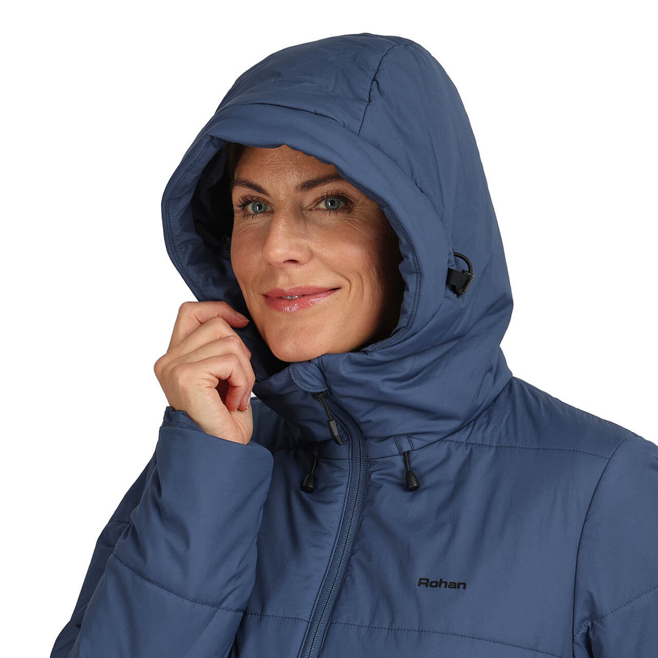 Women's Harbour Insulated Long-Length Coat Ocean Blue Rohan