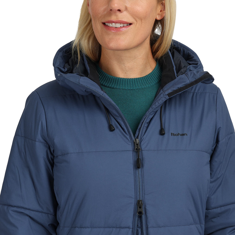 Women's Harbour Insulated Long-Length Coat Ocean Blue Rohan