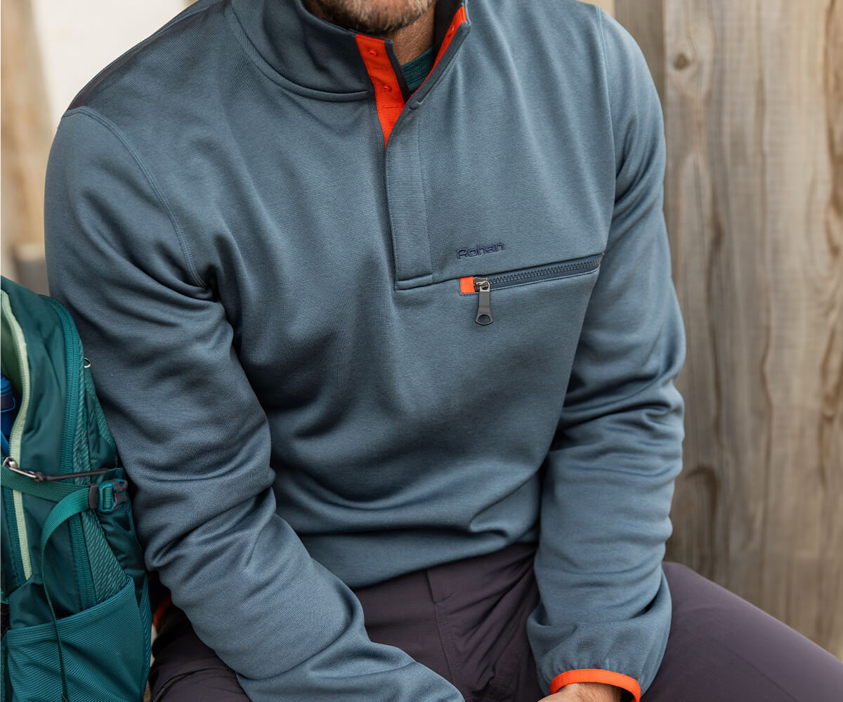 Men's Campfire Fleece Pullover Top Half Zip