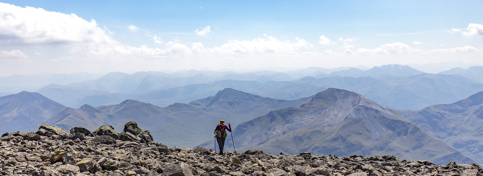 Walker on Highest Peaks in the UK