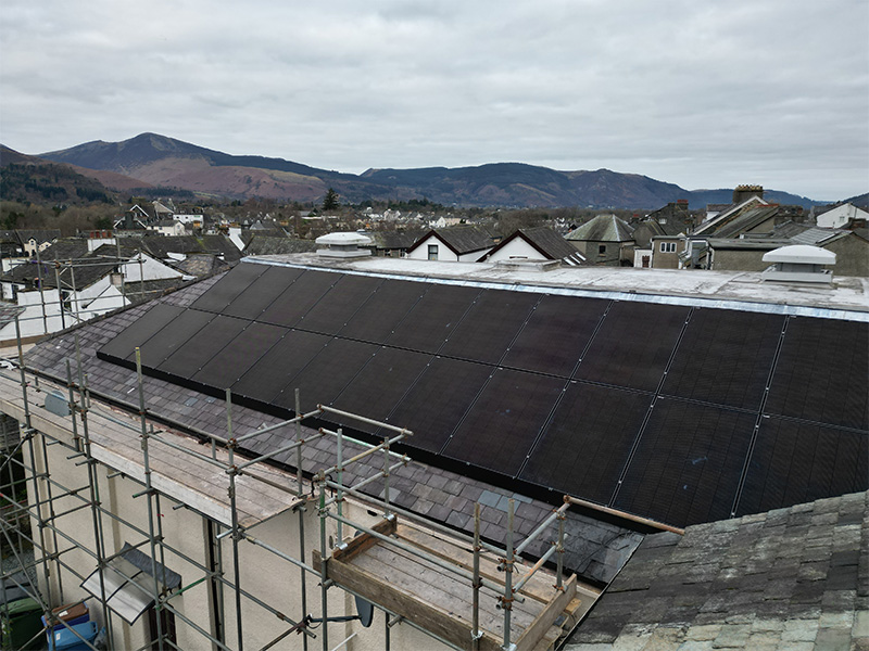 Solar Panels on Keswick Alhambra Roof