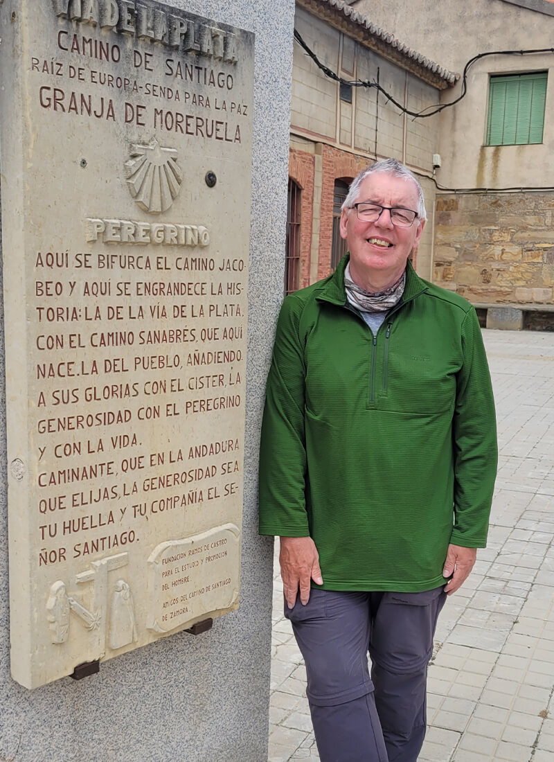 Rohan Customer Norman Visiting Monument in Spain in Rohan Gear