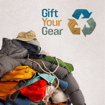 Gift Your Gear Outdoor Kit Donation Logo