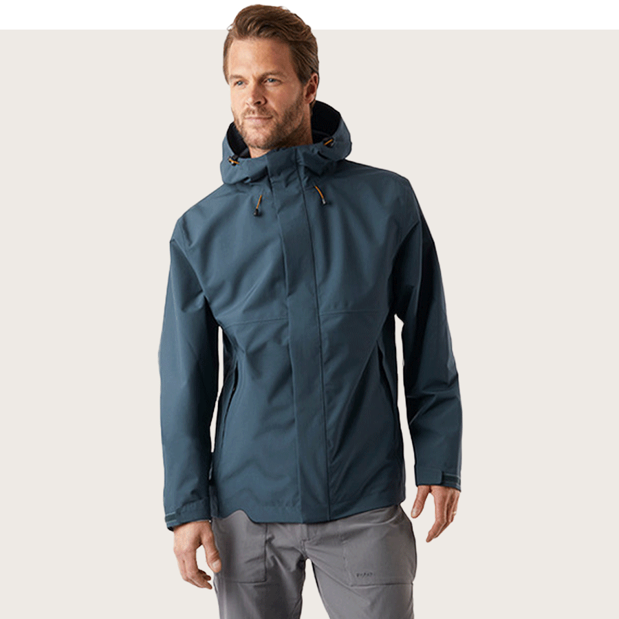 Men's Farne Waterproof Jacket in Storm Blue