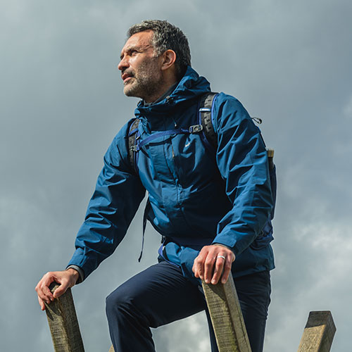 Men's Waterproof Jacket - Brecon Jacket in Tarn Blue