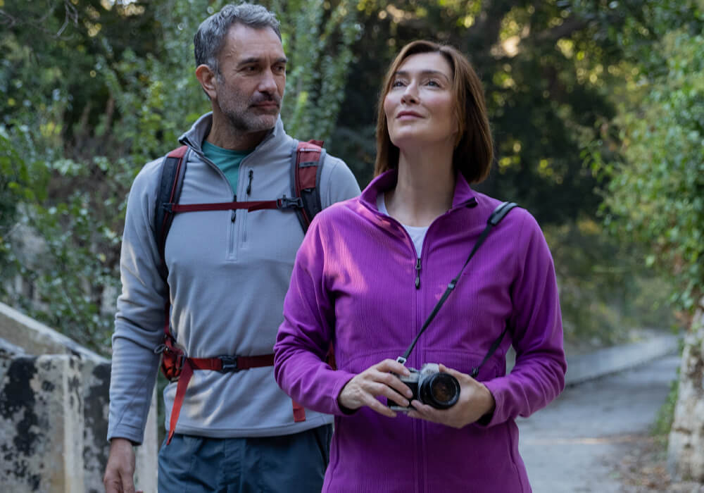 Men's and Women's Microgrid Fleece Jacket and Zip Neck Hiking