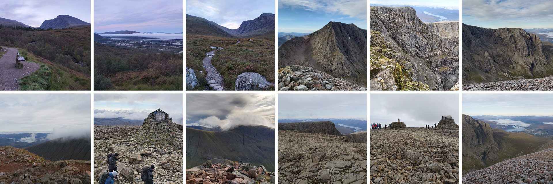 Collage of Ben Nevis