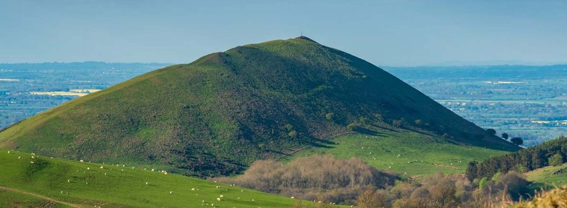 Landscape of Caer Caradoc in Shropshire Hills