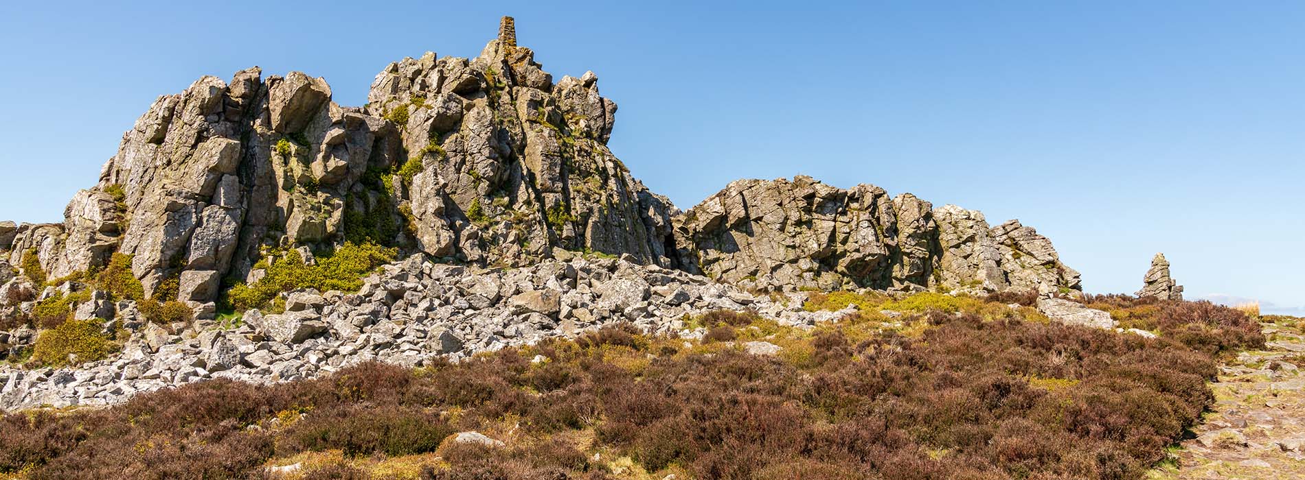 Landscape of Stiperstones in Shropshire Hills