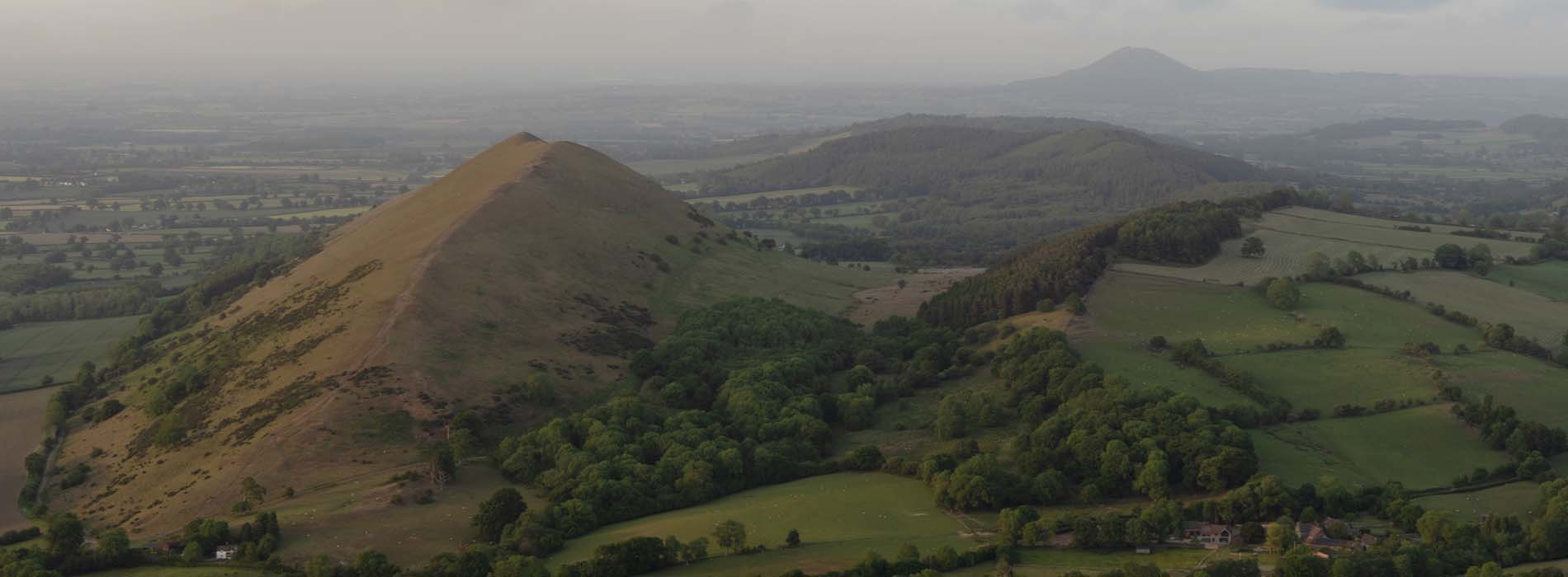 Landscape of The Lawley in Shropshire Hills