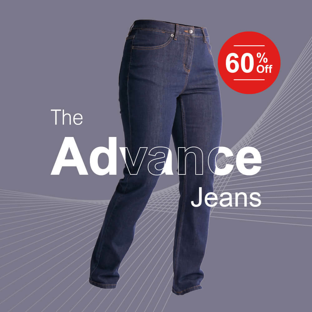 Men's and Women's Advance Jeans showing 60% Off