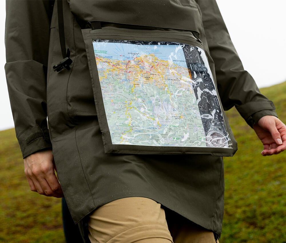 Close up of Tamar Overhead Viewing Window containing a map.