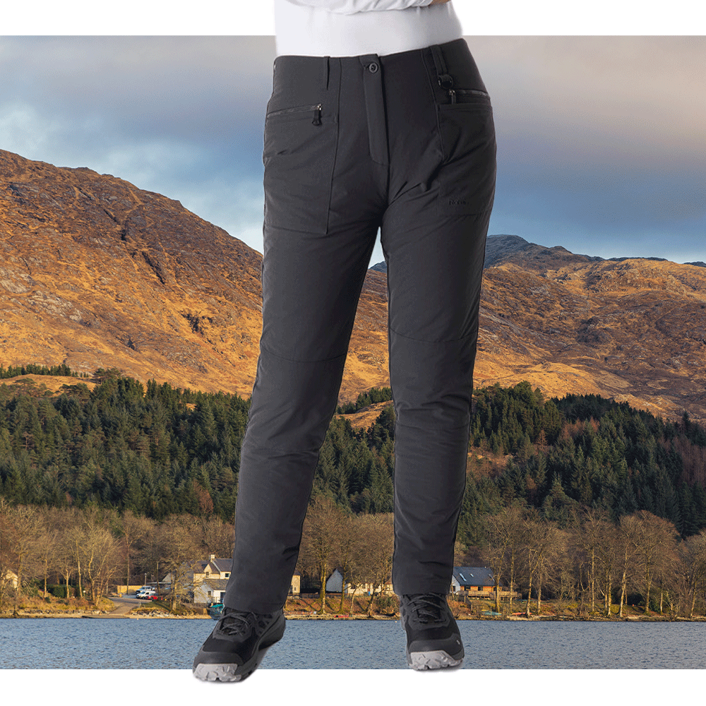 Women's Black Walking Trousers