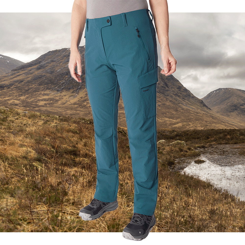 Women's Teal Walking Trousers