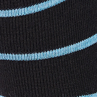 Women's Alltime Socks Black/Teal Stripe