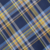 Men's Pennine Long Sleeve Shirt Navy/Ochre Check