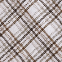 Men's Dover Long Sleeve Shirt Ecru/Cedar Check