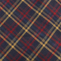 Men's Dover Long Sleeve Shirt Navy/Red/Ochre Check