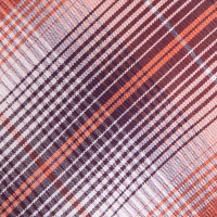 Women's Coast Long Sleeve Shirt Amalfi Orange/ Purple Check