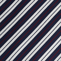 Men's Strand Long Sleeve Polo Top Blue/Red Stripe