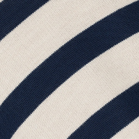 Women's Fairhall Funnel Neck Jumper Cream/Navy Stripe