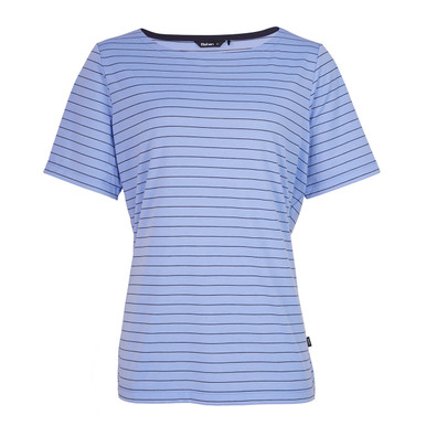 Women's Shoreline Short Sleeve Top Orchid Lilac/Navy Stripe