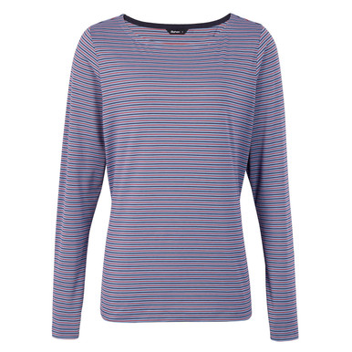 Women's Shoreline Long Sleeve Top Drift Blue/Red Stripe