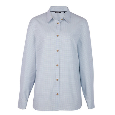 Women's Eave Long Sleeve Shirt Chambray Blue/White Gingham