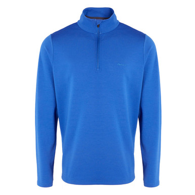 Men's Radiant Merino Zip Neck Top Ridge Blue